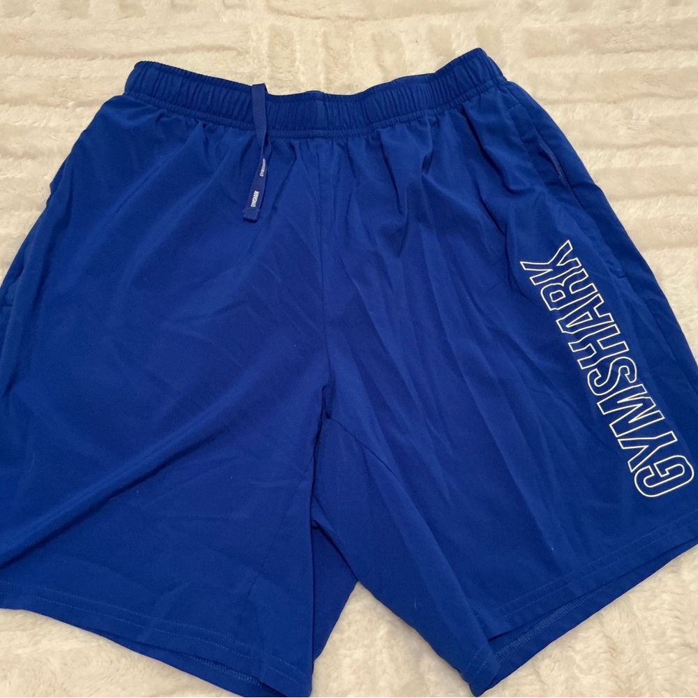 Gymshark Men's Athletic Shorts in Vibrant Blue size small